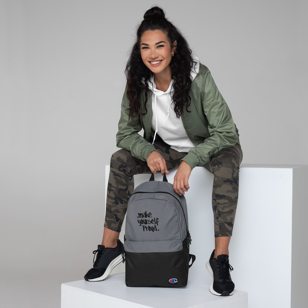 Embroidered BE BOLD Champion Backpack